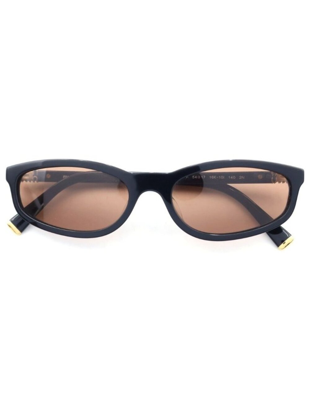 Miu Miu Regard Sunglasses Black Gold Eyewear